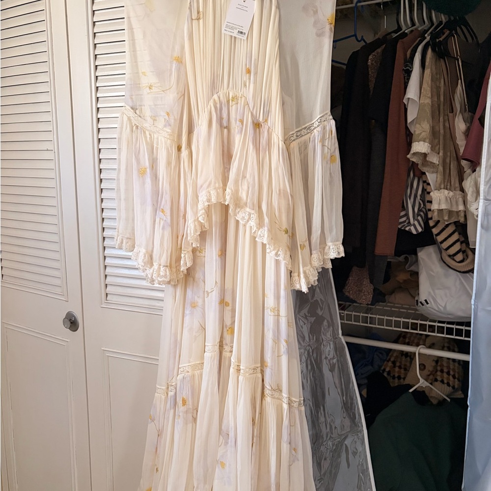 Zimmermann Memento Peplum Flutter Dress - Picture 7 of 7